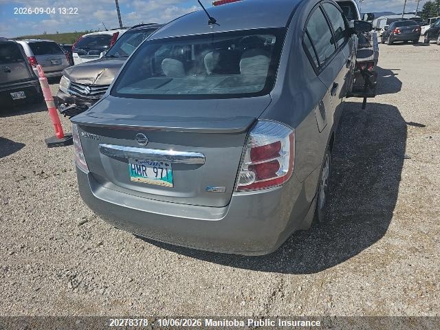 Aukcja sprzedaży 2011 Nissan Sentra 2.0 S, vin: 3N1AB6AP1BL698379, numer aukcji: 20278378
