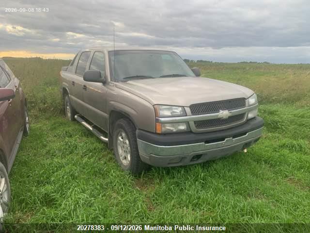 20278383 :رقم المزاد ، 3GNEK13T13G271958 vin ، 2003 Chevrolet Avalanche 1500 Ls Z71 مزاد بيع