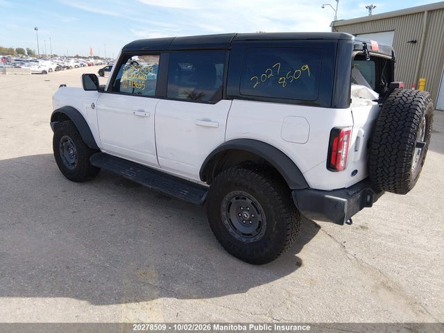 Aukcja sprzedaży 2025 Ford Bronco Outer Banks, vin: 1FMEE8BP3SLA73635, numer aukcji: 20278509
