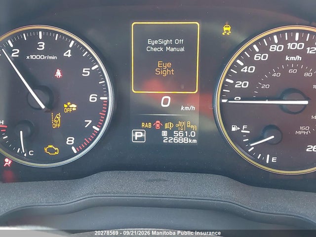 20278569 :رقم المزاد ، JF2GUHFC9RH885365 vin ، 2024 Subaru Crosstrek Onyx مزاد بيع