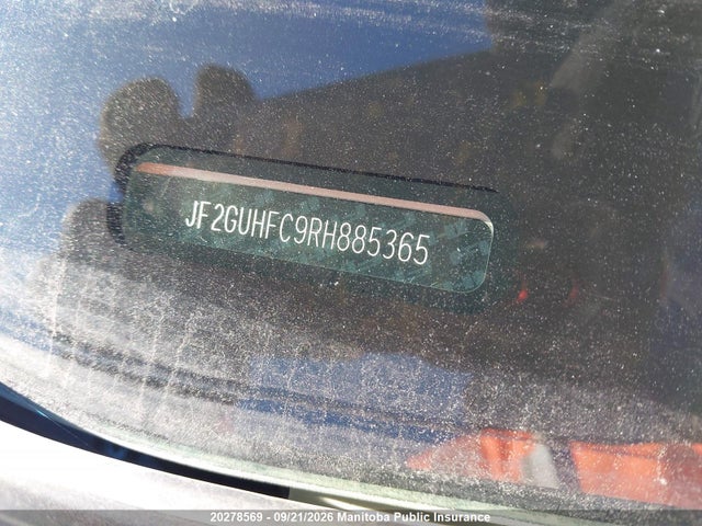 20278569 :رقم المزاد ، JF2GUHFC9RH885365 vin ، 2024 Subaru Crosstrek Onyx مزاد بيع
