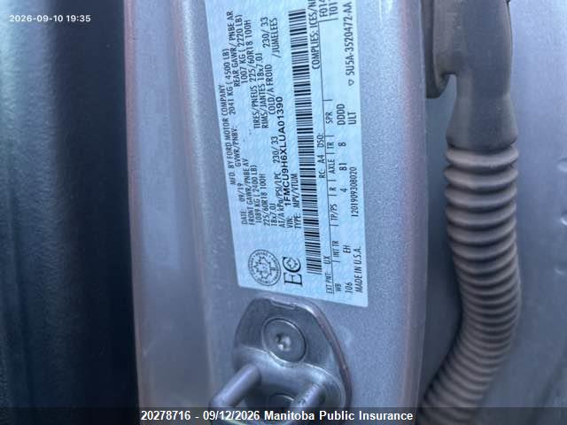 Ford ESCAPE SEL 2020 1FMCU9H6XLUA01390 Image 9