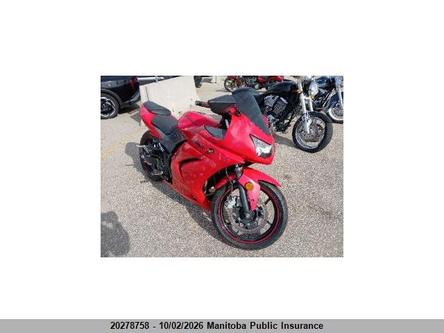 2008 Kawasaki Ex250r Ninja მანქანა იყიდება აუქციონზე, vin: JKAEXMJ178DA13300, აუქციონის ნომერი: 20278758