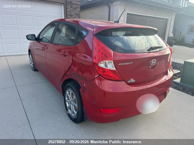 2013 Hyundai Accent Gl მანქანა იყიდება აუქციონზე, vin: KMHCT5AE6DU091250, აუქციონის ნომერი: 20278802