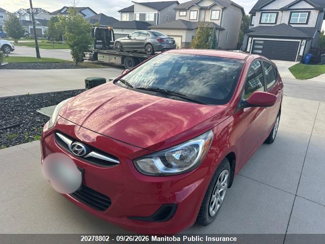 2013 Hyundai Accent Gl მანქანა იყიდება აუქციონზე, vin: KMHCT5AE6DU091250, აუქციონის ნომერი: 20278802