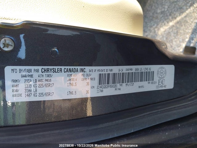 Dodge Grand Caravan Se 2015 2C4RDGBG9FR503281 Image 9