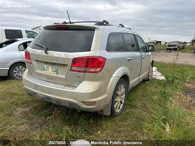 20278868 :رقم المزاد ، 3C4PDDFG6ET199922 vin ، 2014 Dodge Journey R/t مزاد بيع