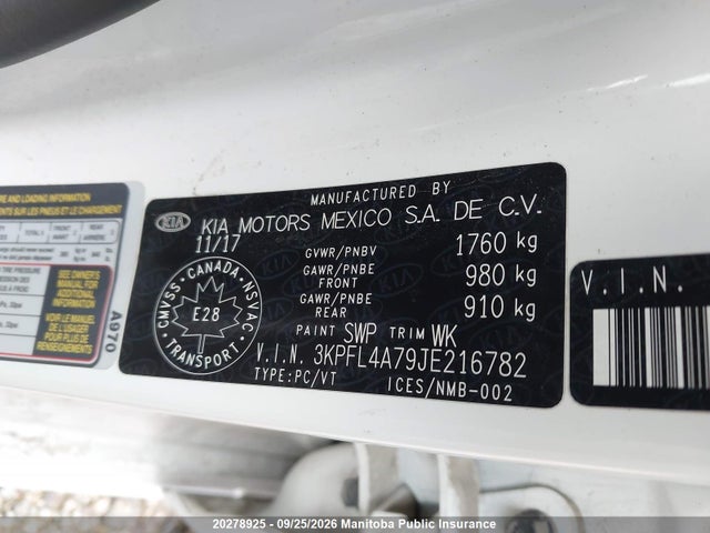 KIA FORTE LX 2018 3KPFL4A79JE216782 Image 8