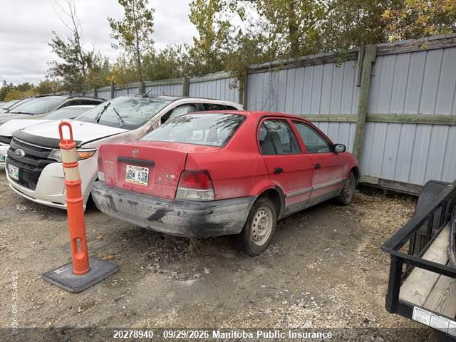 20278940 :رقم المزاد ، JT2BC53L0X0389437 vin ، 1999 Toyota Tercel Ce مزاد بيع