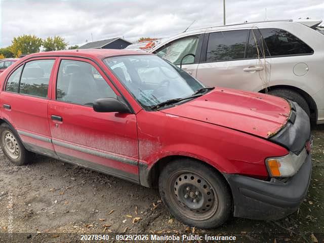 20278940 :رقم المزاد ، JT2BC53L0X0389437 vin ، 1999 Toyota Tercel Ce مزاد بيع