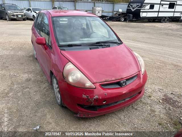 Aukcja sprzedaży 2007 Honda Fit Sport, vin: JHMGD37677S800807, numer aukcji: 20278947