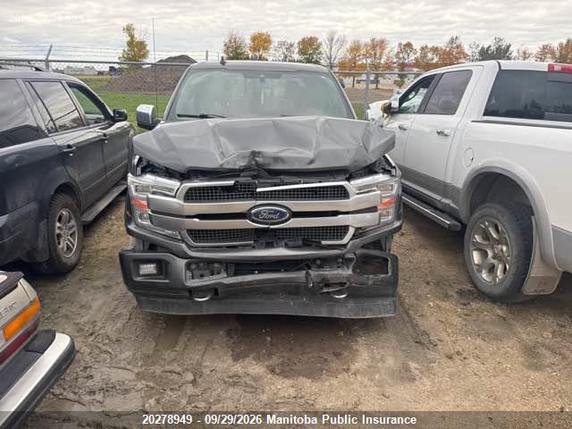 Продаж на аукціоні авто 2018 Ford F150 Platinum Supercrew, vin: 1FTEW1EG6JFD64356, номер лоту: 20278949