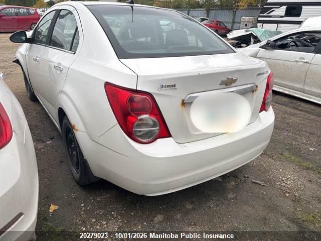 Auction sale of the 2012 Chevrolet Sonic Lt, vin: 1G1JC5EH2C4128771, lot number: 20279023