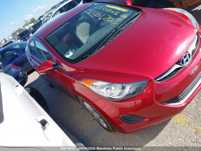 2013 Hyundai Elantra Gl მანქანა იყიდება აუქციონზე, vin: 5NPDH4AE1DH348037, აუქციონის ნომერი: 20279037