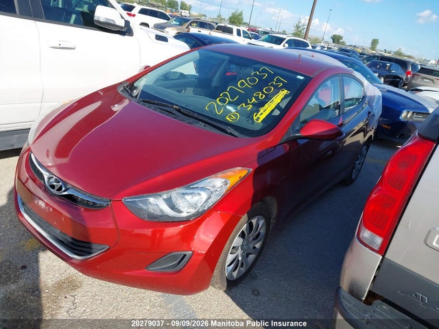 2013 Hyundai Elantra Gl მანქანა იყიდება აუქციონზე, vin: 5NPDH4AE1DH348037, აუქციონის ნომერი: 20279037
