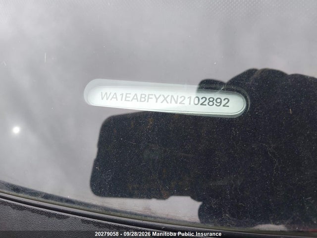 2022 Audi Q5 Progressiv 45 2.0 Tfsi მანქანა იყიდება აუქციონზე, vin: WA1EABFYXN2102892, აუქციონის ნომერი: 20279058