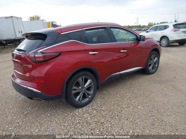 2020 Nissan Murano Platinum მანქანა იყიდება აუქციონზე, vin: 5N1AZ2DS1LN108292, აუქციონის ნომერი: 20279107