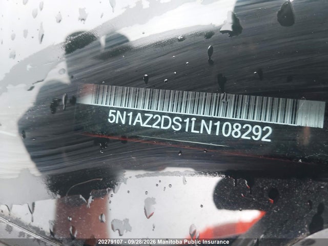 2020 Nissan Murano Platinum მანქანა იყიდება აუქციონზე, vin: 5N1AZ2DS1LN108292, აუქციონის ნომერი: 20279107
