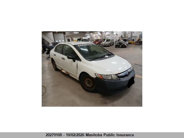 20279108 :رقم المزاد ، 2HGFA16439H104905 vin ، 2009 Honda Civic Dx-g مزاد بيع