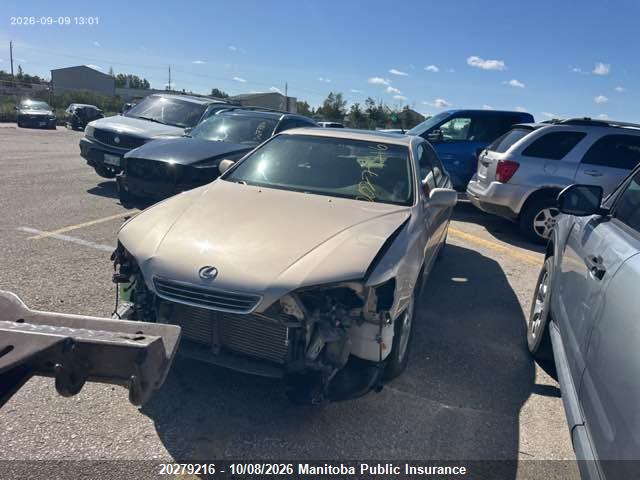 Продаж на аукціоні авто 2001 Lexus Es 300, vin: JT8BF28G910295765, номер лоту: 20279216