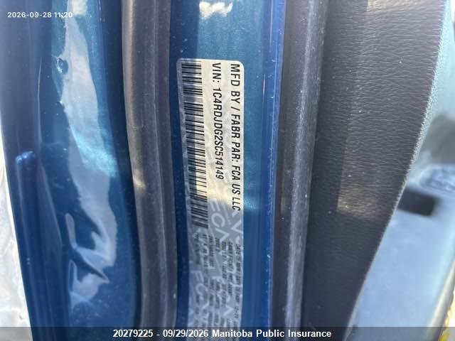 20279225 :رقم المزاد ، 1C4RDJDG2SC514149 vin ، 2025 Dodge Durango Gt مزاد بيع