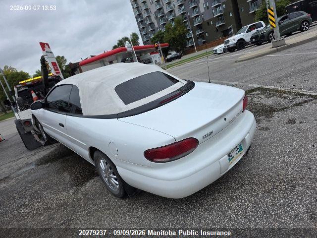 20279237 :رقم المزاد ، 3C3EL45H6VT576659 vin ، 1997 Chrysler Sebring Jx مزاد بيع