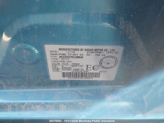 Nissan Versa Note Sv 2014 3N1CE2CPXEL398849 Image 9
