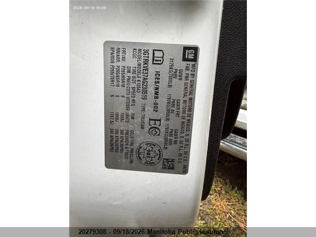 Aukcja sprzedaży 2010 Gmc Sierra 1500 Sl Crew Cab, vin: 3GTRKVE37AG230519, numer aukcji: 20279308