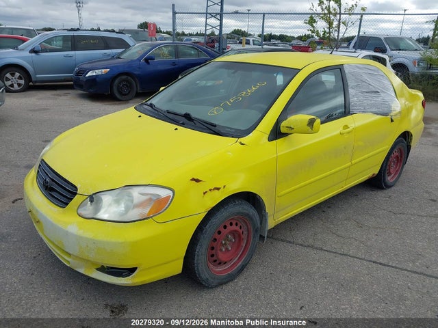 Aukcja sprzedaży 2003 Toyota Corolla Le, vin: 2T1BR32E13C758660, numer aukcji: 20279320