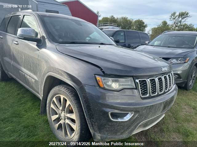 2018 Jeep Grand Cherokee Limited მანქანა იყიდება აუქციონზე, vin: 1C4RJFBG0JC510849, აუქციონის ნომერი: 20279324