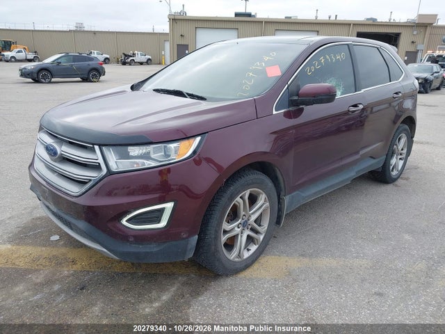 20279340 :رقم المزاد ، 2FMPK4K90HBC56365 vin ، 2017 Ford Edge Titanium مزاد بيع