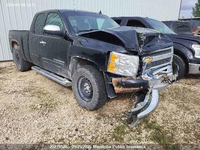 Auction sale of the 2013 Chevrolet Silverado 1500 Lt Ext Cab, vin: 1GCRKSE73DZ285152, lot number: 20279528
