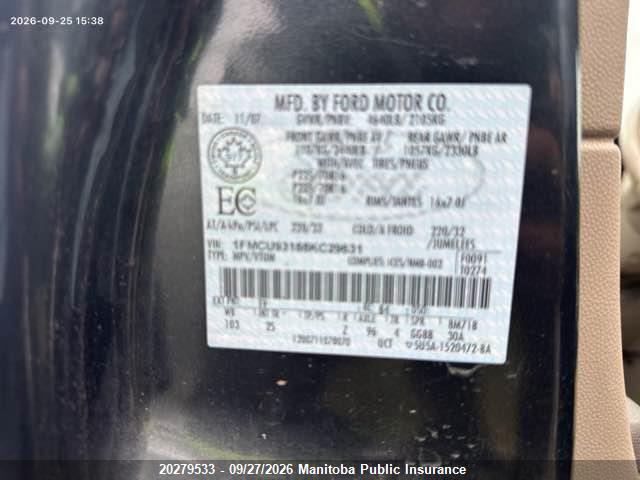 Продаж на аукціоні авто 2008 Ford Escape Xlt V6, vin: 1FMCU93188KC29631, номер лоту: 20279533
