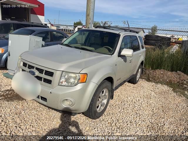 2008 Ford Escape Limited V6 მანქანა იყიდება აუქციონზე, vin: 1FMCU94148KA40814, აუქციონის ნომერი: 20279546