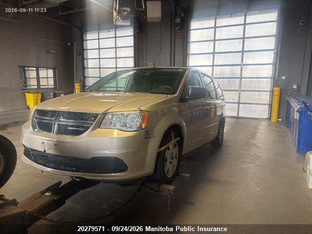 20279571 :رقم المزاد ، 2C4RDGBG4DR587796 vin ، 2013 Dodge Grand Caravan Se مزاد بيع