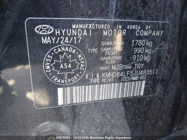 Hyundai ELANTRA GL 2018 KMHD84LF5JU483511 Image 9