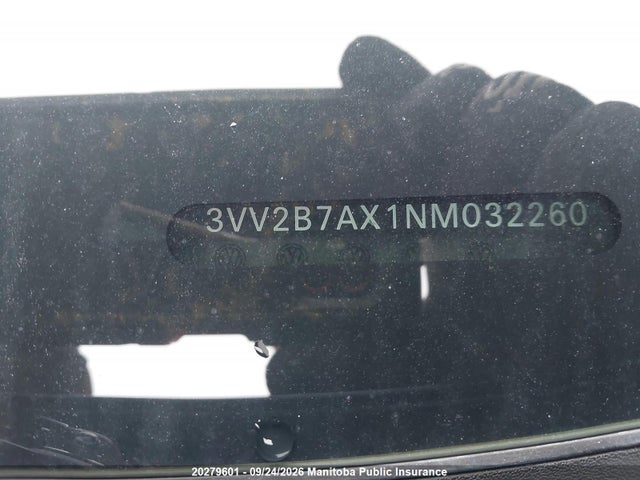 20279601 :رقم المزاد ، 3VV2B7AX1NM032260 vin ، 2022 Volkswagen Tiguan Comfortline 2.0 Tsi مزاد بيع