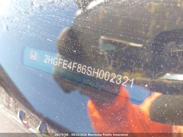 Aukcja sprzedaży 2025 Honda Civic Sport Hev, vin: 2HGFE4F86SH002321, numer aukcji: 20279768