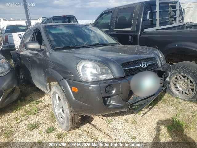 2006 Hyundai Tucson Gl მანქანა იყიდება აუქციონზე, vin: KM8JM12B06U487209, აუქციონის ნომერი: 20279796