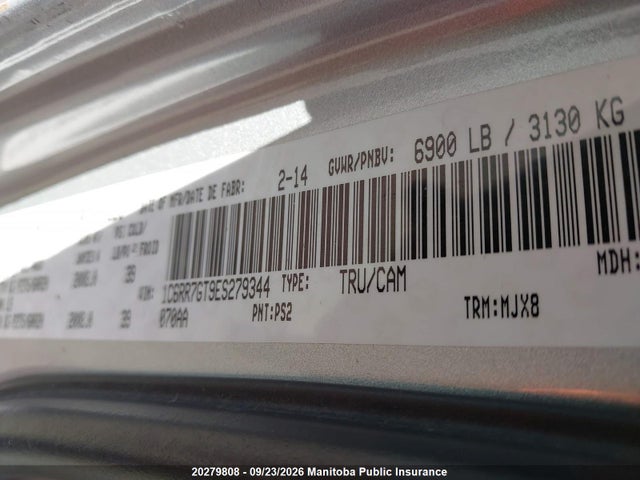 Aukcja sprzedaży 2014 Dodge Ram 1500 Slt Quad Cab, vin: 1C6RR7GT9ES279344, numer aukcji: 20279808