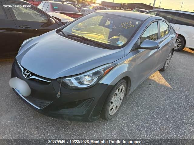 2015 Hyundai Elantra Gl მანქანა იყიდება აუქციონზე, vin: 5NPDH4AE4FH644530, აუქციონის ნომერი: 20279945