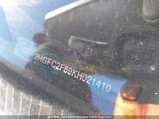 Продаж на аукціоні авто 2019 Honda Civic Sport, vin: 2HGFC2F89KH021410, номер лоту: 20279949