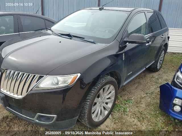 20280005 :رقم المزاد ، 2LMDJ8JK1DBL00163 vin ، 2013 Lincoln Mkx مزاد بيع