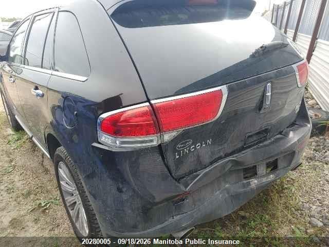 20280005 :رقم المزاد ، 2LMDJ8JK1DBL00163 vin ، 2013 Lincoln Mkx مزاد بيع