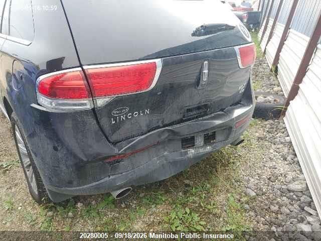 20280005 :رقم المزاد ، 2LMDJ8JK1DBL00163 vin ، 2013 Lincoln Mkx مزاد بيع