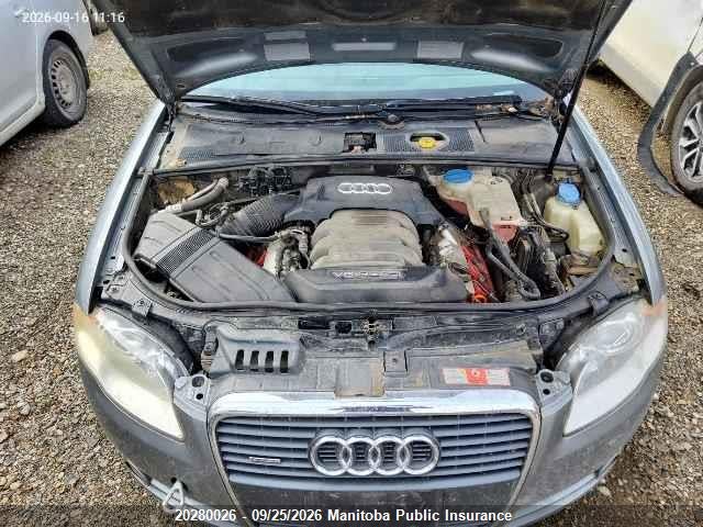 Продажа на аукционе авто 2006 Audi A4 3.2 Quattro, vin: WAUDG78EX6A043587, номер лота: 20280026