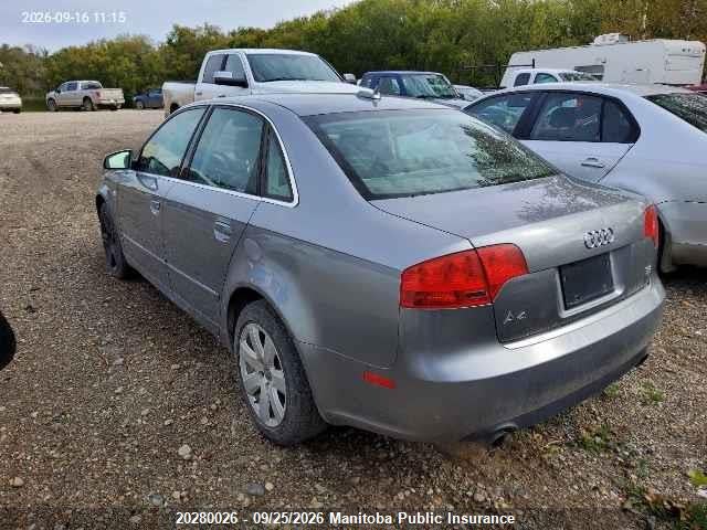 Продажа на аукционе авто 2006 Audi A4 3.2 Quattro, vin: WAUDG78EX6A043587, номер лота: 20280026