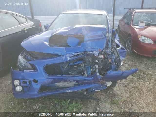 Продаж на аукціоні авто 2015 Subaru Impreza Wrx, vin: JF1VA1J62F9806041, номер лоту: 20280043