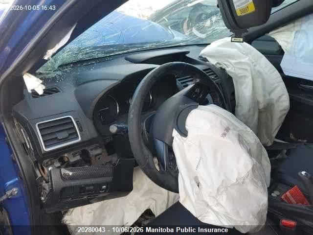 Продаж на аукціоні авто 2015 Subaru Impreza Wrx, vin: JF1VA1J62F9806041, номер лоту: 20280043