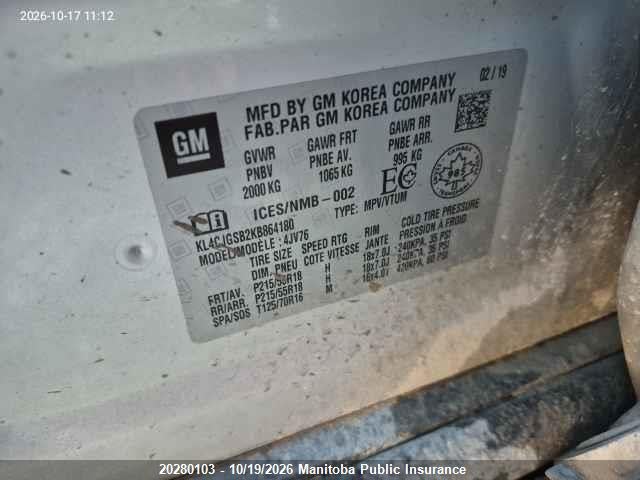 Buick Encore Essence 2019 KL4CJGSB2KB864180 Image 9